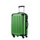 HAUPTSTADTKOFFER - Alex - Carry on luggage On-Board Suitcase Bag Hardside Spinner Trolley 4 Wheel Expandable, 55cm, green