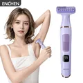 Tagliacapelli ENCHEN A1 per donna Wet & Dry adatto per tutto il corpo Tipo-C Carica rapida Lama staccabile liscia indolore 3 in 1