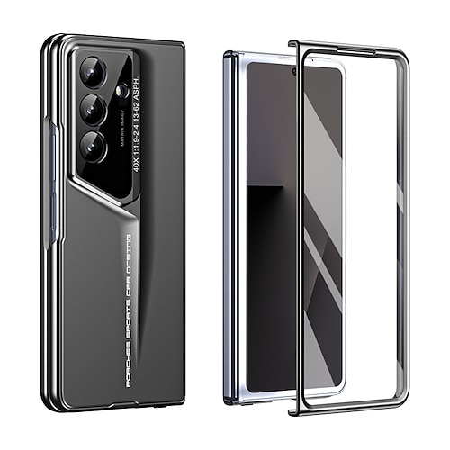 Handy Hülle Handyhüllen Für Samsung Galaxy Z Fold 7 Z Fold 6 Z Fold 5 Z Fold 4 Rückseite mit Displayschutz Vollschutz Kameralinsenschutz Retro Rüstung PC Image