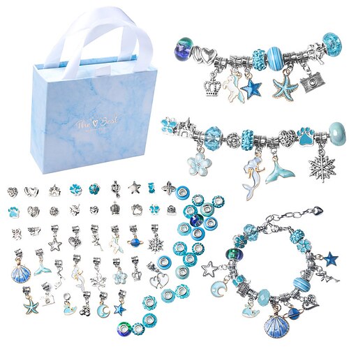 Charm-Armband-Bastelset Mädchen-Spielzeug das Kreativität und Vorstellungskraft inspiriert Bastelarbeiten für Mädchen im Alter von 8-12 mit Schmuck-Bastelset perfekte Geschenke für 6 7 8 9 10 Mädchen Image