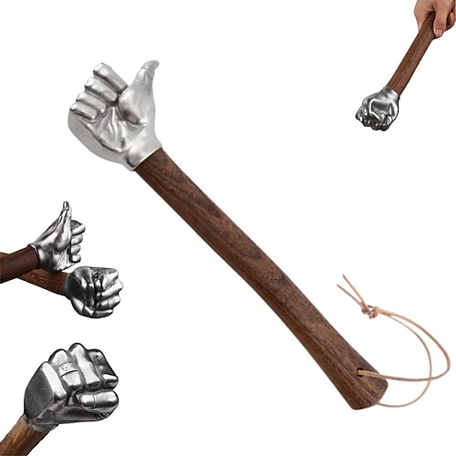 Hochleistungs-Eisenhammer mit Edelstahlkopf Massivholzgriff, multifunktionales Handwerks- und Eisenwarenwerkzeug für Bau, Schmiede, Werkstatt, Heimwerken – ideal für anspruchsvolle Aufgaben Image