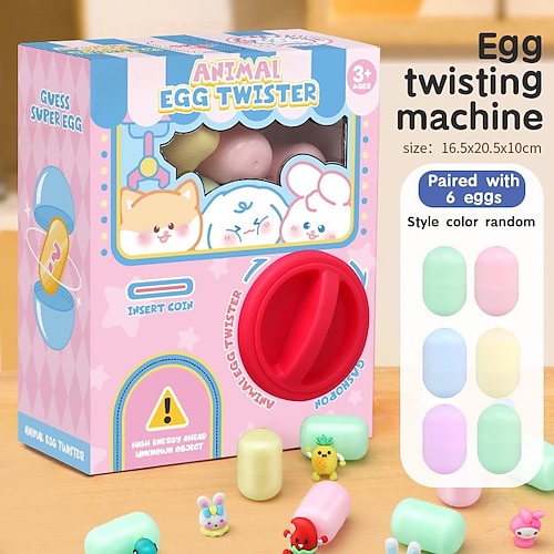 Spielzeug Verkaufsautomat für Kinder Mini Verkaufsautomat 6 Puppenbetriebenes Kaugummipreis Maschinenspiel Krallenmaschinenspiel sensorische Spielzeuge Puppen Geschenke Weihnachtsgeschenk Image