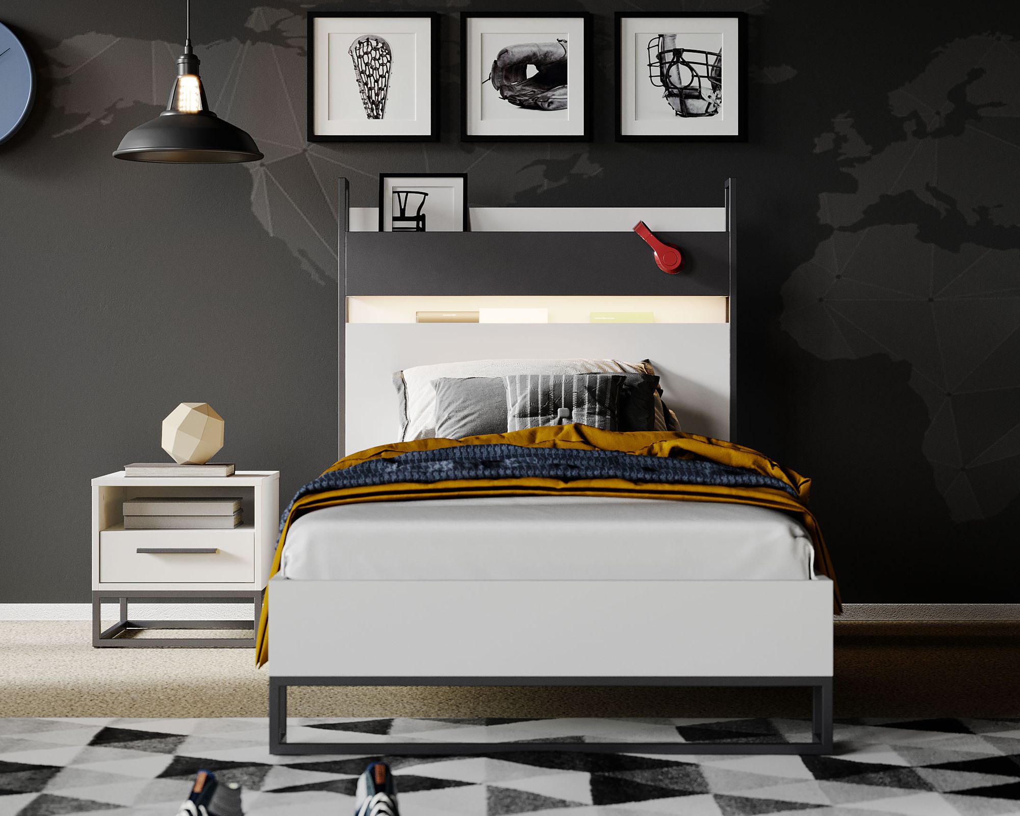 INFANSKIDS »Legend« Bett Weiß 90x200 cm Image