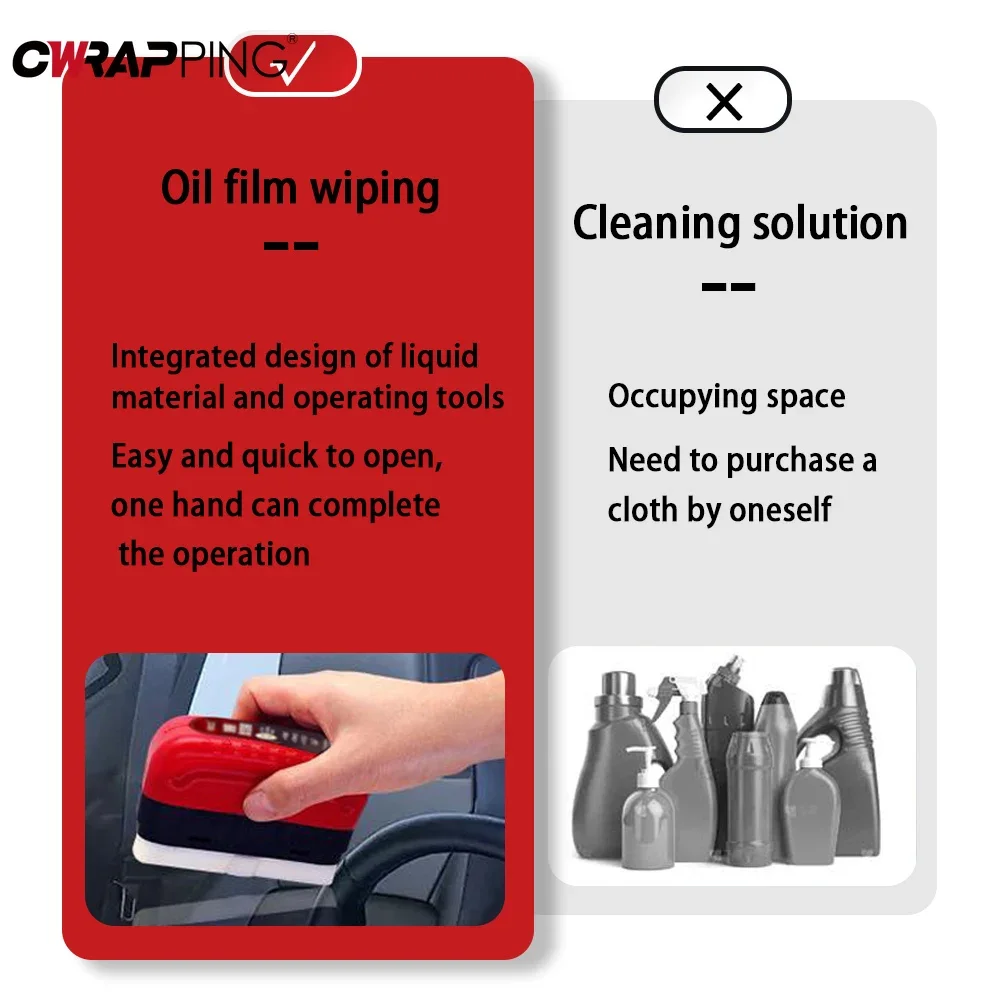 Auto Windschutzscheibe Reinigung Pinsel Glas Öl Film Entferner Front Dashboard Seite Fenster Rückspiegel Reinigungsmittel Wasser Abweisend Image