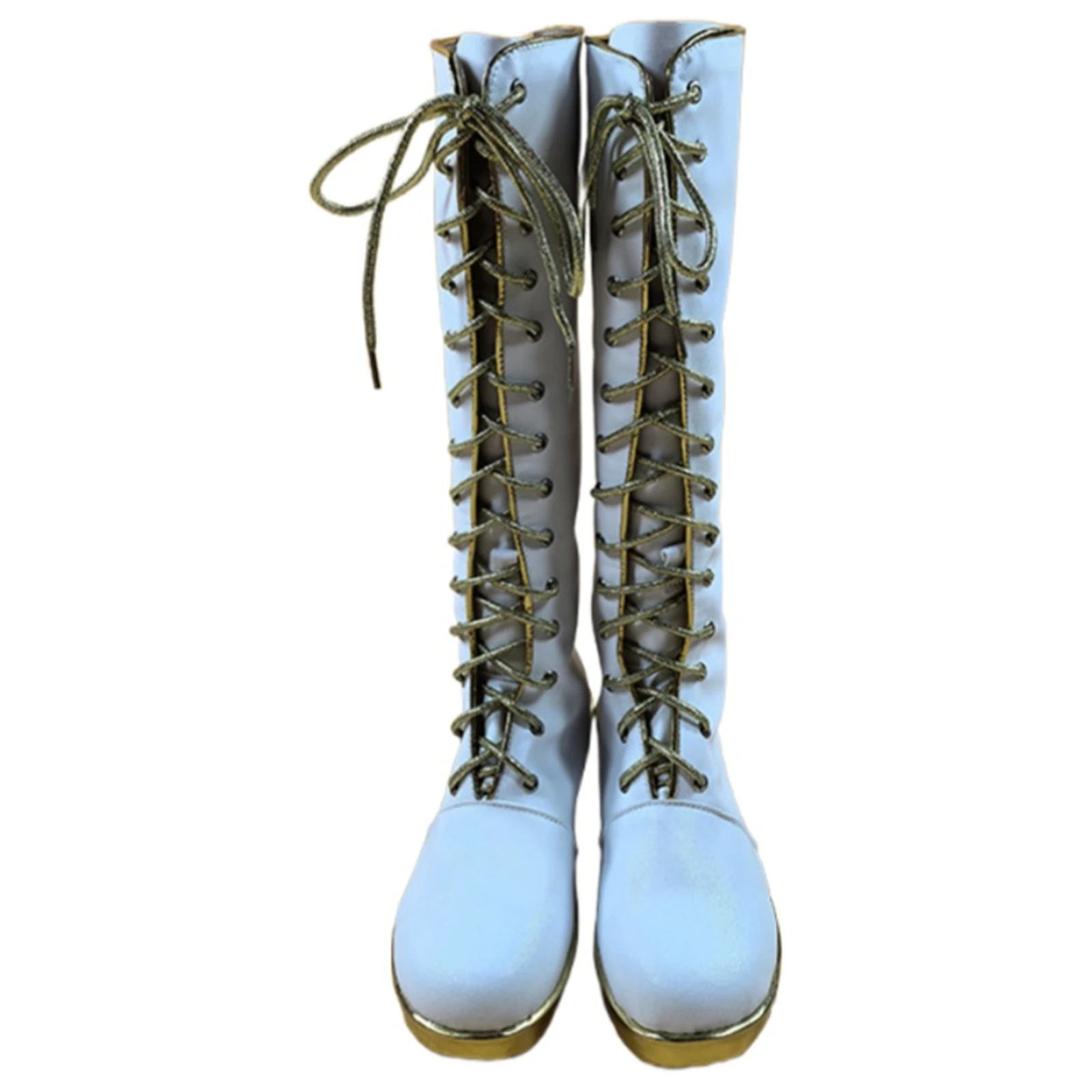 Rumi Cosplay Schuhe Frauen Weiße Stiefel Halloween Karneval Party Rollenspiel Requisiten
