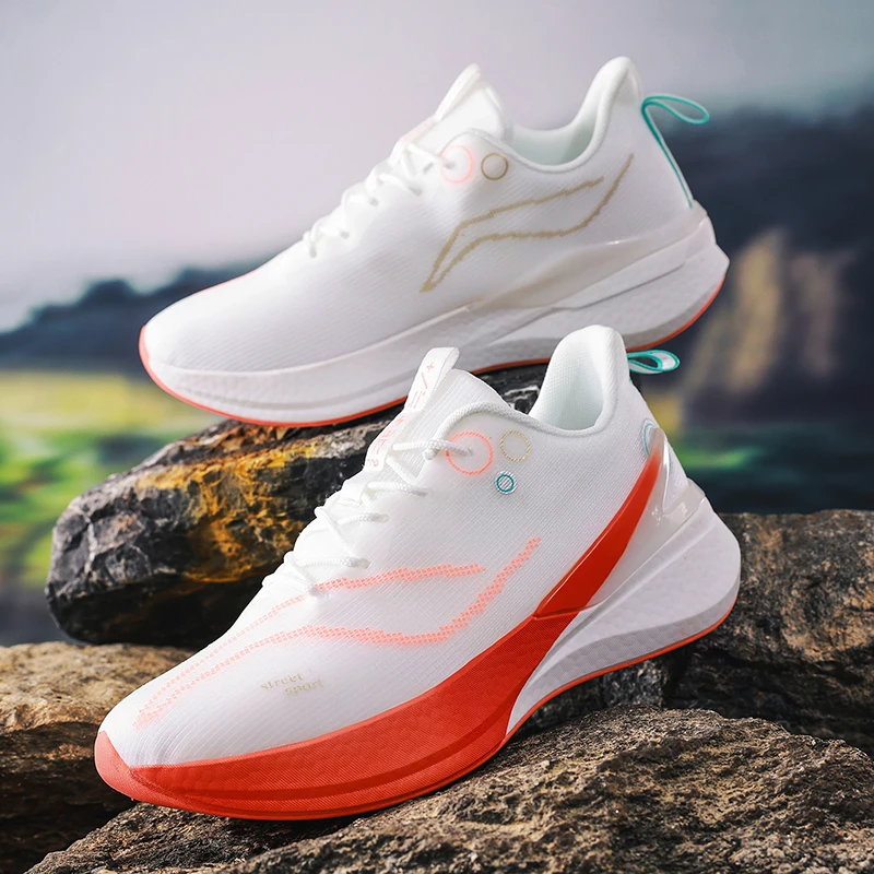 Lässige Sportschuhe für Herren, atmungsaktiv, dicke Sohle, vier Jahreszeiten, bequem, modisch, vielseitig, rutschfest, zum Laufen, Freizeit, Sportschuhe Image