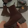 Neue frauen luxus marke plus größe frauen stiefel paar socken schuhe frauen dicken boden beiläufige gestrickte stiefeletten größe 36-43