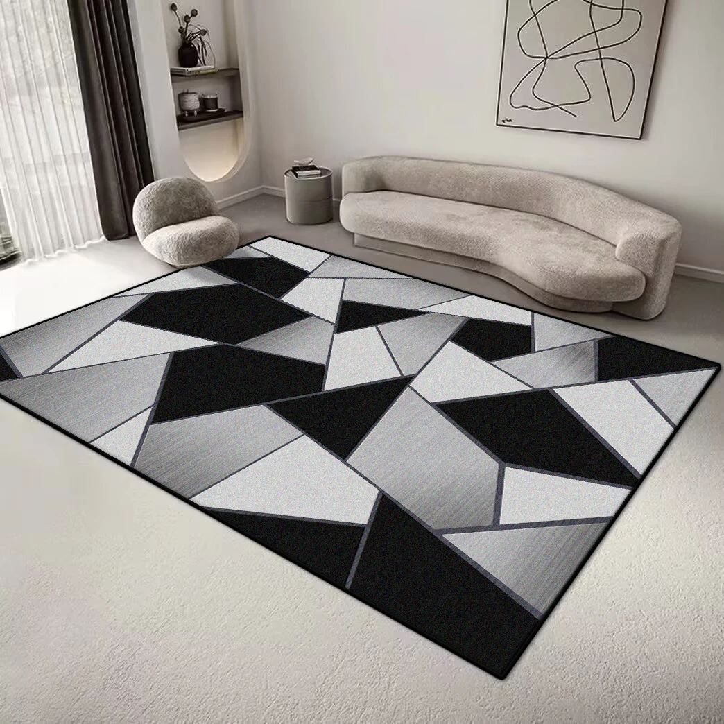 Nordic Style Geometric Carpet for Living Room Minimalism Decoration Bedroom Large Rugs 200x300CM Office Area Non-slip Floor Mat
