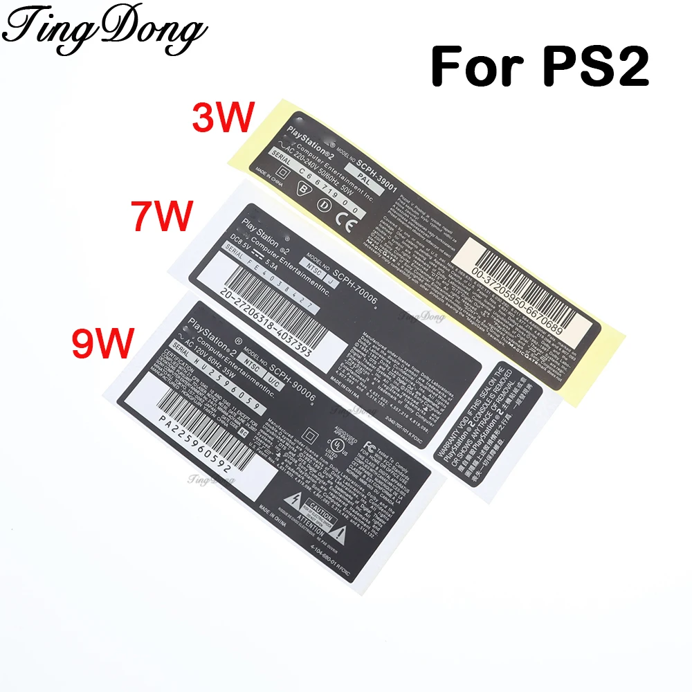 2/5/10PCS Für PS2 3W 7W 9W Host Dichtung Aufkleber Label Für PS2 70000 90000 30000 Controller Aufkleber Haut