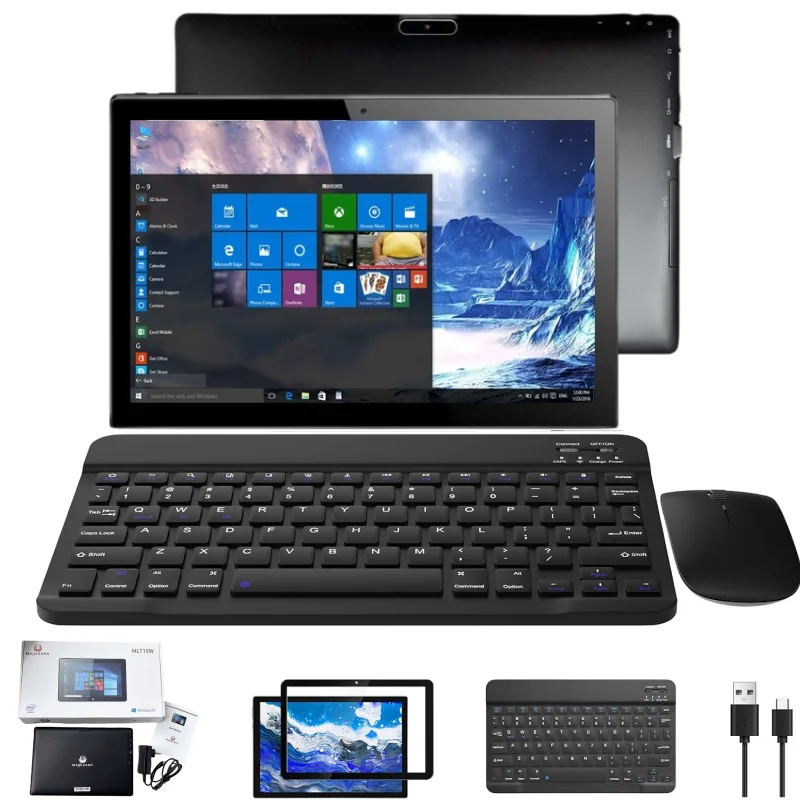 10,1 Zoll 4 GB DDR RAM 32 GB ROM WINDOWS 10 Pro Dual Cores 64 Bit Tablet PC MLT10W Intel Celeron N4000 1280 x 800 IPS G+P