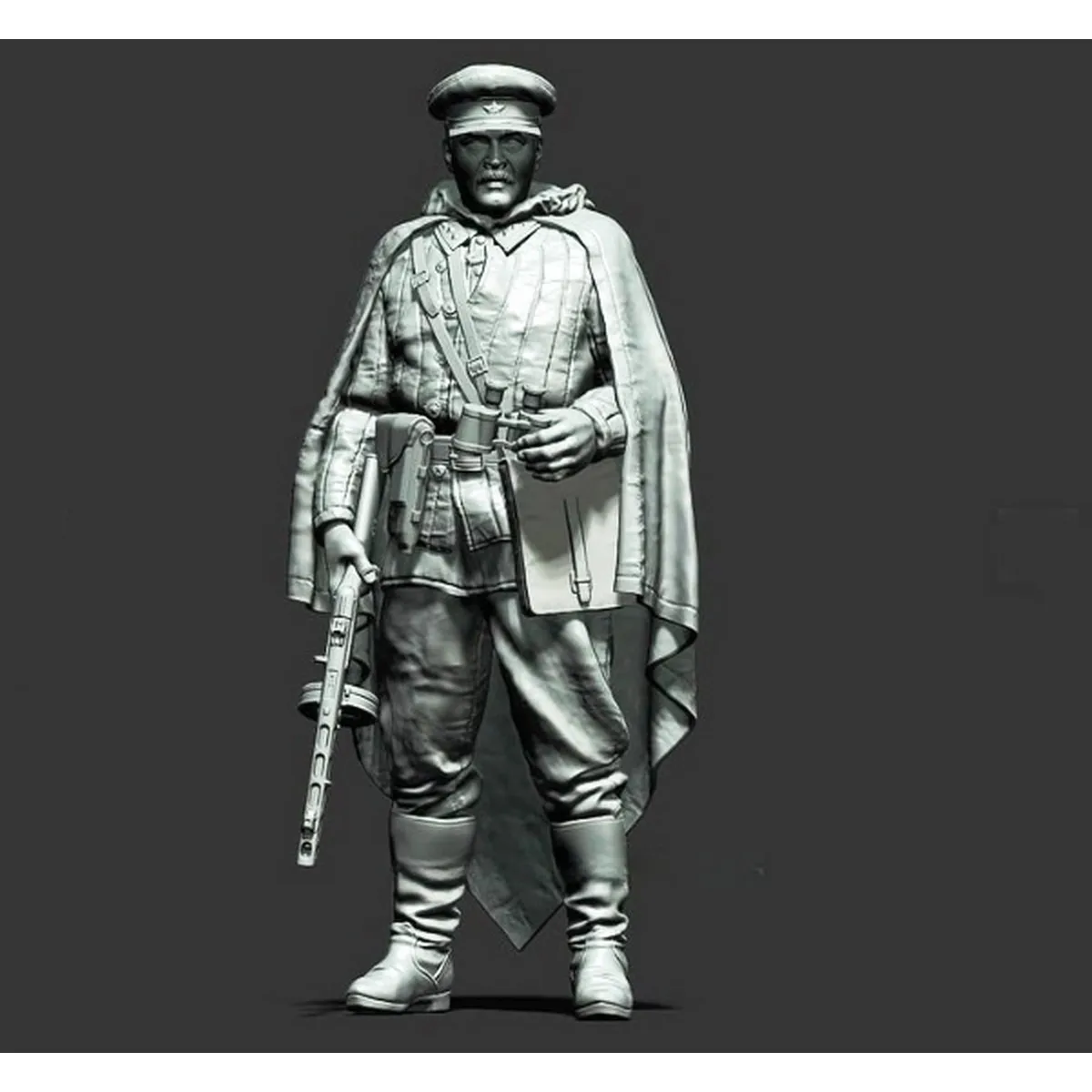 54-mm-Harz-Modellbausatz, Militärthema, unmontierter und unbemalter GK des Offiziers der Roten Armee, 1346R Image