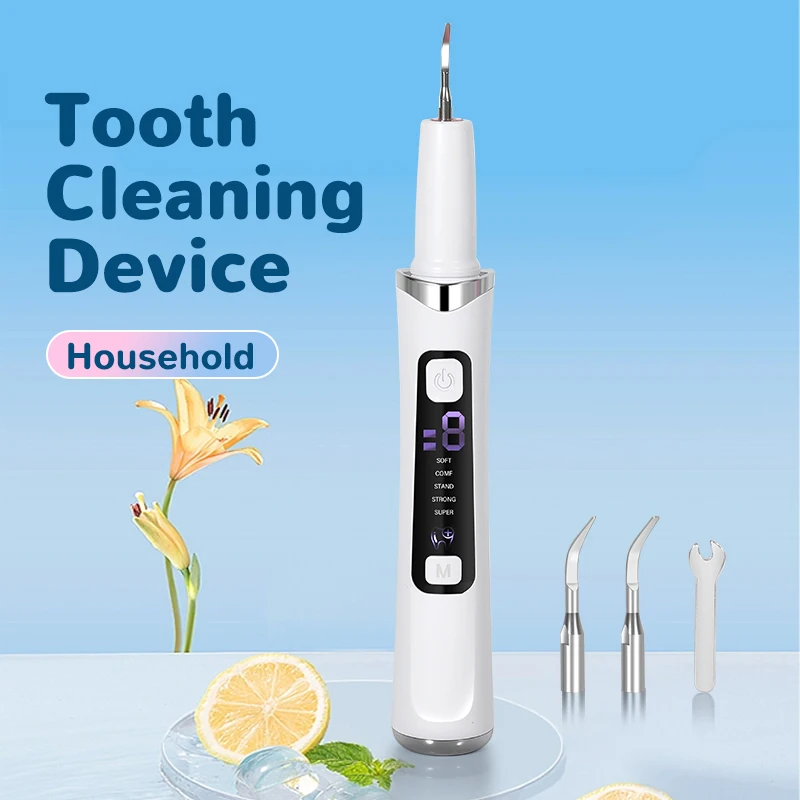 Elektrischer Ultraschall-Zahnsteinentferner mit 5 Modi – Oralstein- und Zahnsteinentferner, Zahnaufhellung, Zahnfleckenreiniger für die Mundpflege Image