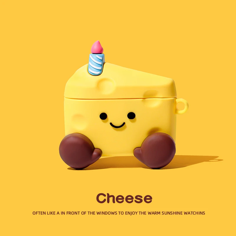 3D-Snack für Airpods 4, Hülle für Apple Airpods 1 2 3 Pro 2, Kopfhörerhülle, niedliche kabellose Lade-Headset-Abdeckung, Cartoon  Image