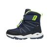 Winterboots KANGAROOS "K-FR Vatna EV RTX", Damen, Gr. 38, bunt (dk navy, lime), Synthetik, Textil, sportlich, Schuhe, Snowboots, Winterboots, Winterschuhe, wasserdicht, wärmend
