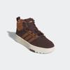 Sneaker ADIDAS SPORTSWEAR "KINDER HOOPS 4.0 MITTELHOHER", Gr. 36, shadow braun, supplier colour, sanftes weiß, Leder, Synthetik, sportlich, Schuhe