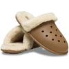 Pantoffel CROCS "Classic Fuzz Scuff", Herren, Gr. 46, braun, Croslite, casual, Schuhe, Hausschuh, Clog mit Warmfutter