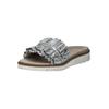 Pantolette ARA "Ara Sandalen Leder", Damen, Gr. 38, silber, Leder, casual, Schuhe