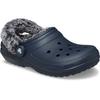 Hausschuh CROCS "Classic Fleece Lined Clog", Herren, Gr. 46, blau (navy), Croslite, casual, Schuhe, Clog, Pantoffel mit Warmfutter