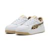 Sneaker PUMA "CARINA STREET ANIMAL FLAIR", Gr. 38, puma weiß, toasted almond, puma silber, Lederimitat, animal-print, sportlich, Schuhe