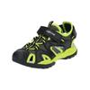 Sandale GEOX "Geox Sandalen Lederimitat/Mesh", Gr. 28, grün (schwarz, lime), Lederimitat, Textil, casual, Schuhe