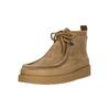 Stiefel CLARKS "Wallabee FTR2 High", Damen, Gr. 42, beige (sand), Leder, casual, Schuhe, aus weichem Veloursleder