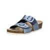 Pantolette ARA "Ara Pantoletten Lederimitat", Damen, Gr. 40, blau (hellblau), Lederimitat, casual, Schuhe