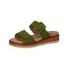 Pantolette CAPRICE "Caprice Pantoletten Veloursleder", Damen, Gr. 36, grün, Veloursleder, casual, Schuhe