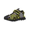 Sandale GEOX "Geox Sandalen Lederimitat/Mesh", Kinder, Gr. 28, gelb (grau, gelb), Lederimitat, Textil, casual, Schuhe