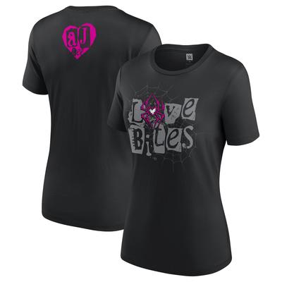 Damen T-Shirt „Love Bites“ von AJ Lee in schwarz Image