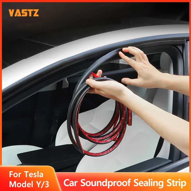 Car Soundproof Sealing Strip For Tesla Model Y/3 Noise Reduction Sound Insulation Dust Prevention Modification Sealing Strip