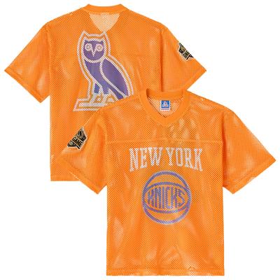 New York Knicks x OVO Mesh-Fußballtrikot – Herren Image