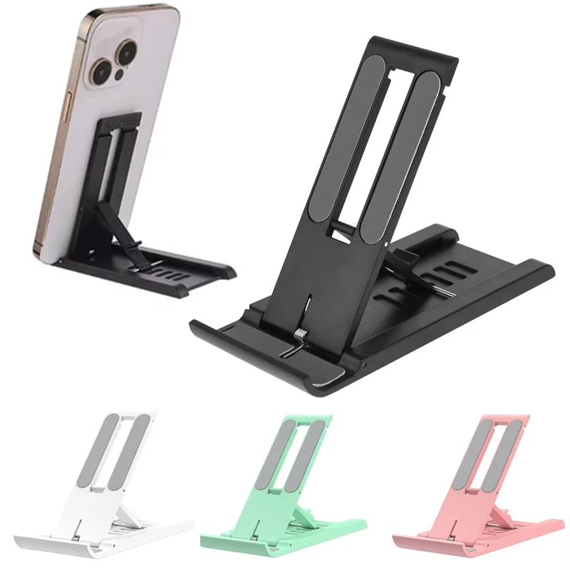 Foldable Desktop Phone Holder Portable Mini Moblie Phone Stand For Xiaomi iPhone Samsung Huawei Smart Phone iPad Tablet Holder