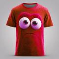 Per uomo Illusione ottica 3D Emote divertenti Maglietta Manica Corta maglietta Stampa 3D Girocollo Camicia Esagerato Designer Feste Quotidiano Ferie verde 1# Verde 2# Rosso Estate Primavera Tutte le