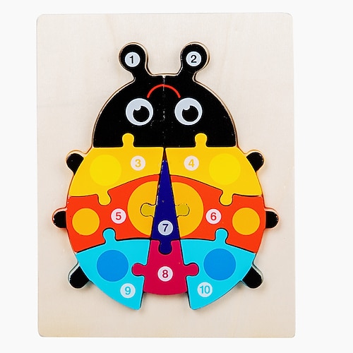 Puzzle in legno per bambini piccoli, giocattoli per bambini di 1, 2, 3 anni, bambine, giocattoli Montessori, blocchi educativi, regalo per bambini, giocattolo per l'apprendimento dei bambini di età compresa tra 1 e 3 anni, 2 e 4 anni
