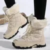 Schnee Stiefel Frau 2025, Trend Damen Schuhe Wasserdichte Frau Schuhe Leichte Stiefeletten Neue Winter Mädchen Stiefel Botas Mujer