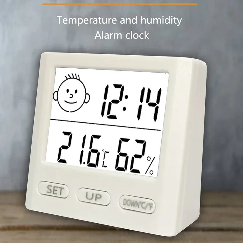 Attrazione magnetica Orologio digitale per umidità della temperatura Termometro elettronico LCD grande Misuratore idrometro Igrometro Misuratore di umidità