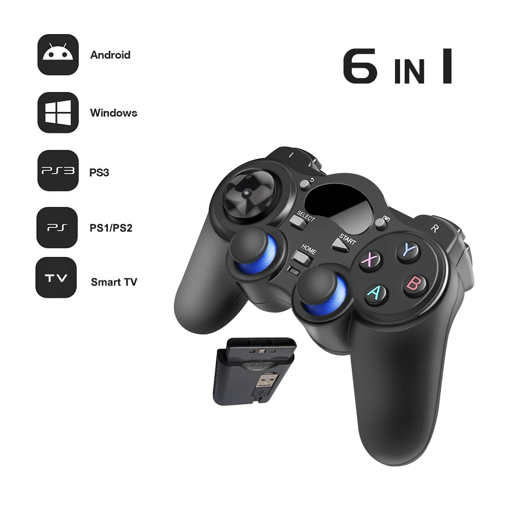 Spiels teuerung für ps1 ps2 ps3 PC TV Android 2,4 GHz Wireless Game Control Joystick Konsole Wireless Gamepad für Playstation