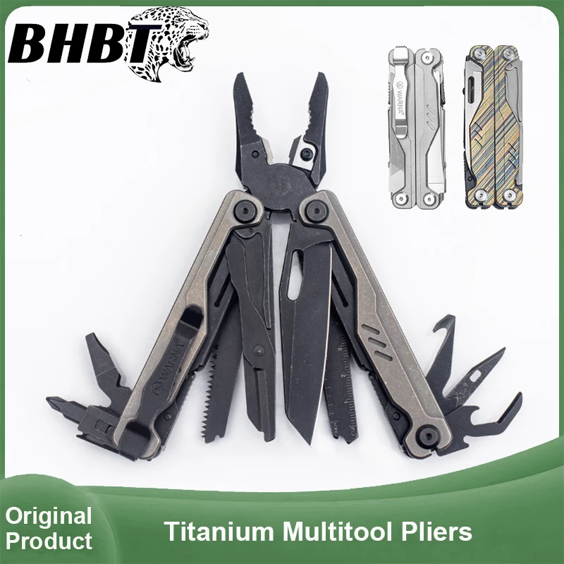 BHBT Multitool-Zange aus Titanlegierung, 20-in-1, EDC, Outdoor, Camping, Überleben, multifunktionales Werkzeug, Zange, Multitool Image