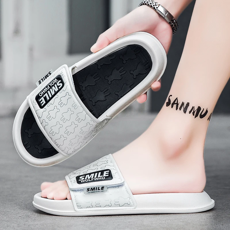 Männer Kalten Sommer Casual Hausschuhe EVA Hausschuhe Hausschuhe Oberbekleidung Paare Rutschen Dicke Sohlen Rutschfeste Große Größe Hausschuhe