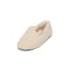 Hausschuh MARC O'POLO "aus Baumwoll-Teddyfell", Damen, Gr. 40, weiß (creamy weiß), Baumwolle, unifarben, Schuhe