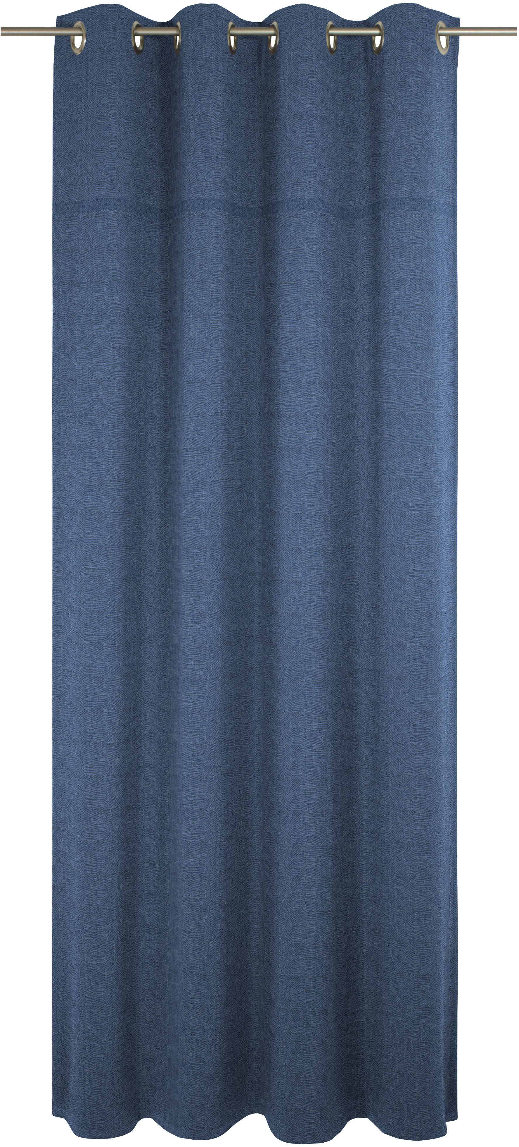 Vorhang WIRTH "Wiessee", blau, B:150cm H:285cm, Baumwolle, Leinen, Modal, Gardinen, nach Maß Image