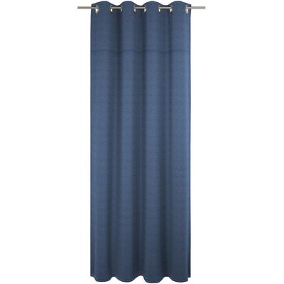 Vorhang WIRTH "Wiessee", blau, B:150cm H:205cm, Baumwolle, Leinen, Modal, Gardinen, nach Maß Image