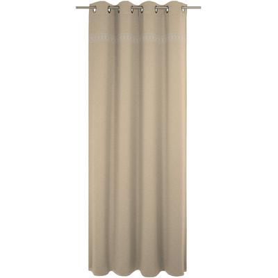 Vorhang WIRTH "Wiessee", beige (natur), B:150cm H:335cm, Baumwolle, Leinen, Modal, Gardinen, nach Maß Image