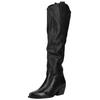 Bikerboots LAZAMANI "Lazamani Stiefel Leder", Damen, Gr. 38, schwarz, Leder, casual, Schuhe