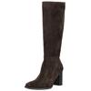 Stiefel PAUL GREEN "Paul Green Stiefel Veloursleder", Damen, Gr. 39, braun (mocca), Veloursleder, casual, Schuhe