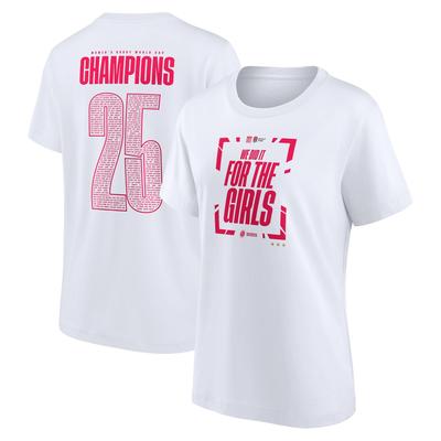 Red Roses Rugby-Weltmeister-T-Shirt für Damen (Weiß) – Damen Image