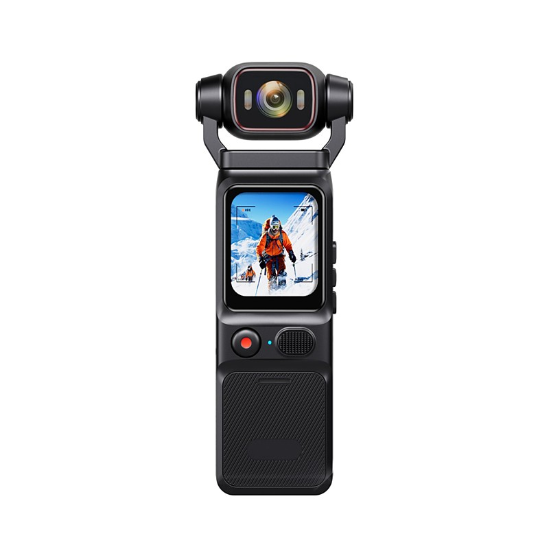 Generic 4K Pocket Camera 48MP Vlogging Camera with 160 Wide Angle Lens 180 Rotatable Screen 3.2 Inch Display Gyro Stabilization Time Lapse Slow Motion Recording