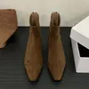 Eilyken Punk Stil Spitz Low Heels Frauen Stiefeletten Concise Zipper Herbst Winter Kurze Booties Damen Schuhe