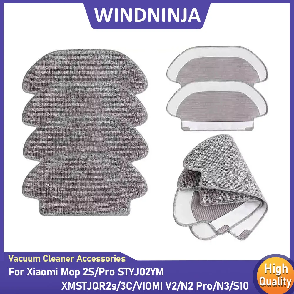 Nass Mopp Tuch Zubehör Für Xiaomi Mijia Mop 2S/Pro/P/3C/S10EUS/LDS STYTJ02YM/ VIOMI V2Pro/V3/SE/S12 Staubsauger Teil Image