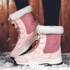 Frauen Stiefel Schnee Pelz Frau Schuhe Wasserdichte Frauen Booties Plattform Stiefeletten Plus Größe frauen Winter Schuhe Botas Mujer